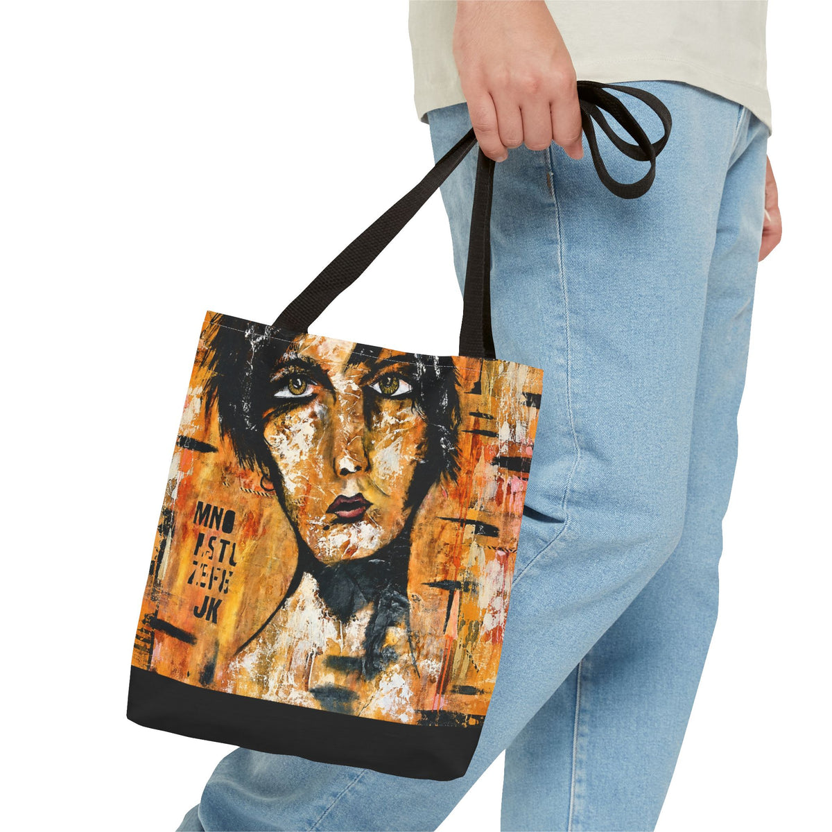Kat Art Tote Bag Original artwork by Lisa Thill