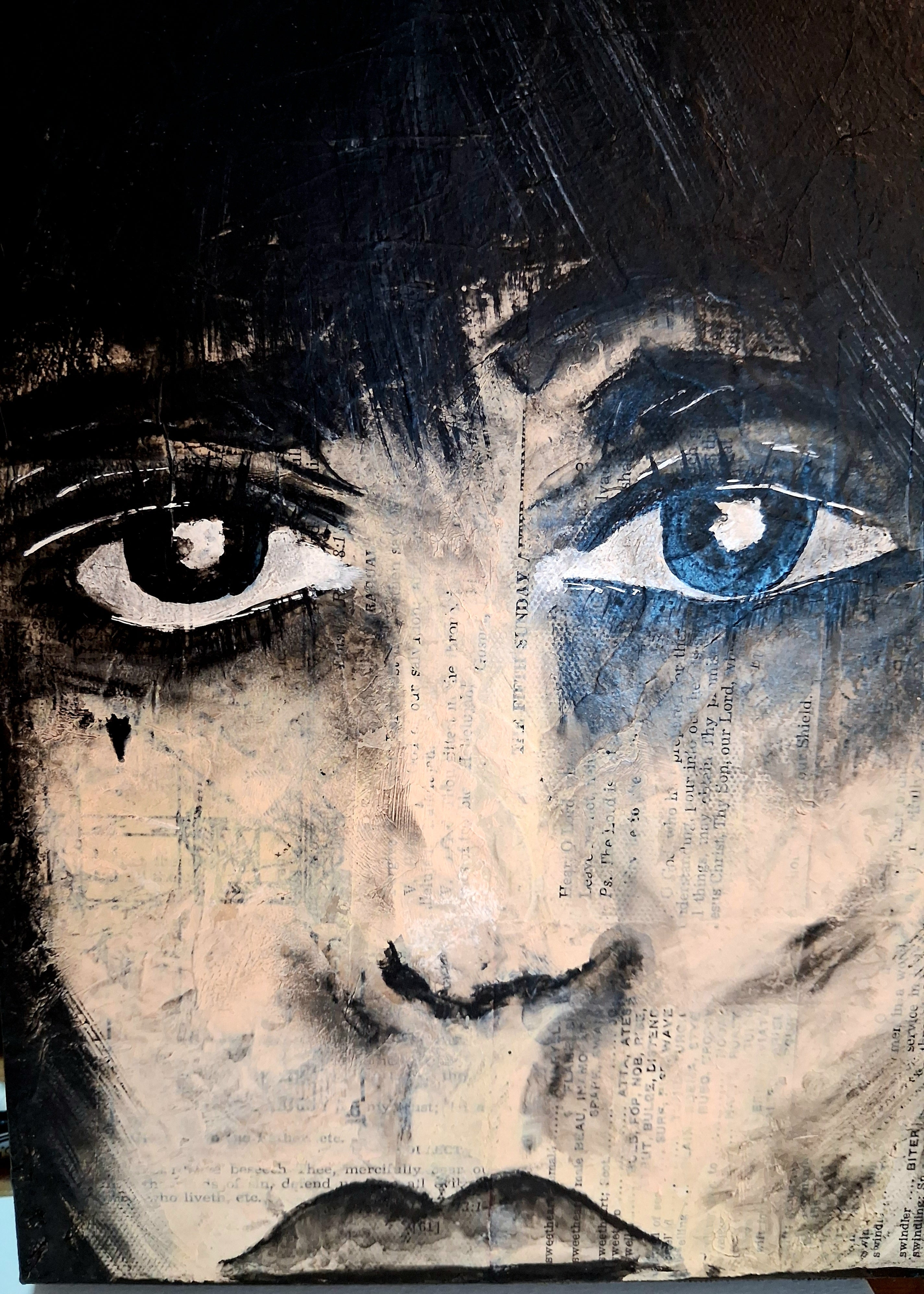 Beverly Mixed Media Original 12x12