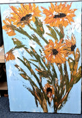Dreaming of Sunflowers Mixed Media/ Acrylic Original (36x24)