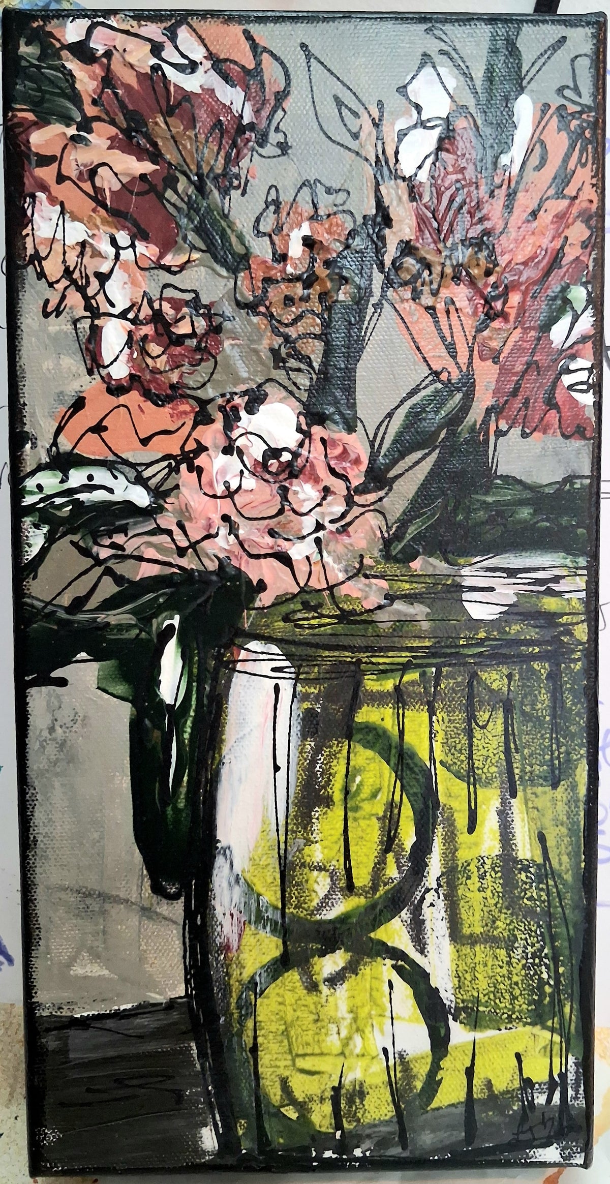 Untamed Mixed Media/ Acrylic Original (12x6)