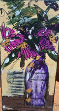 Wild Blooms Mixed Media/Acrylic Original (12x6)