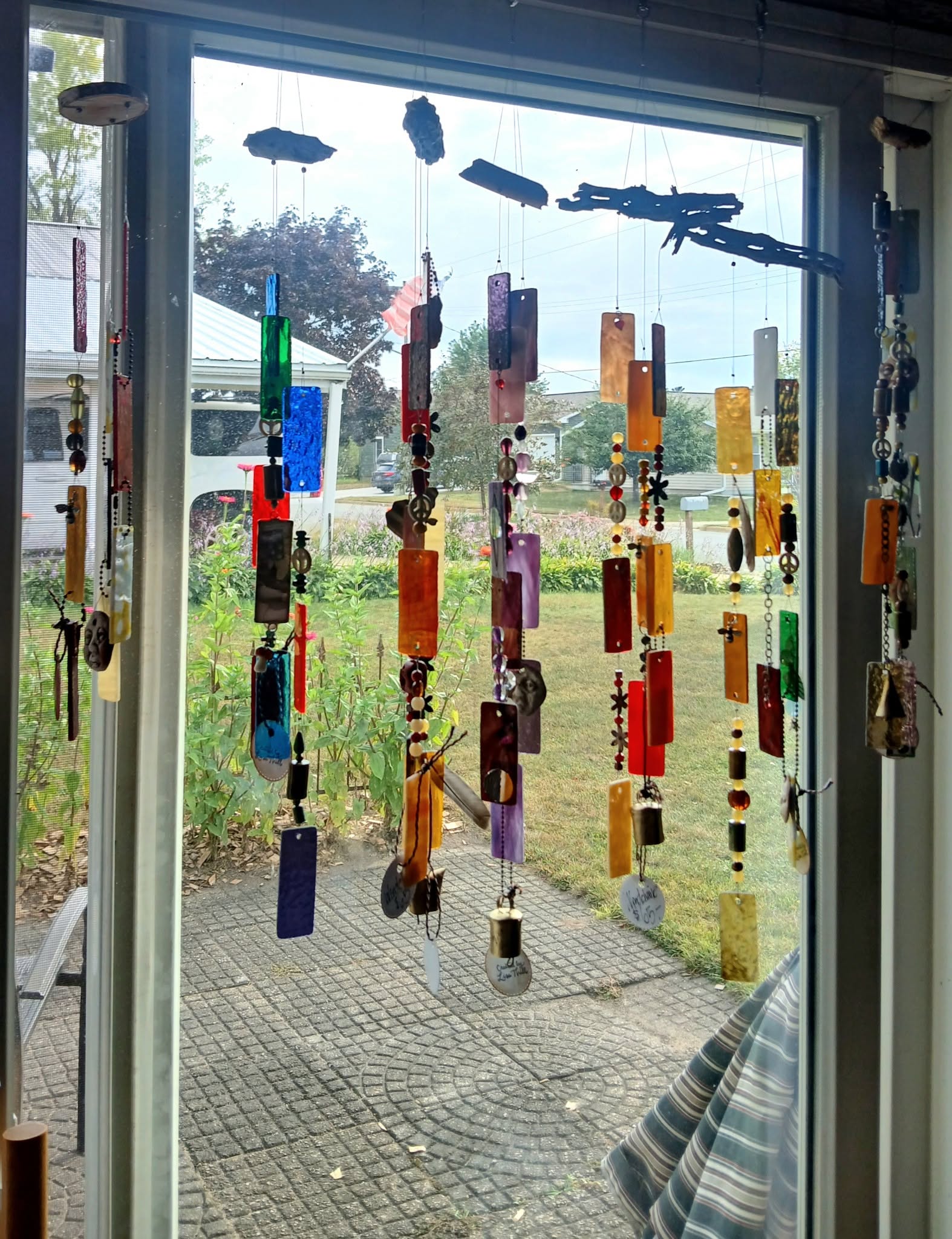 One of a Kind Glass Wind Chime